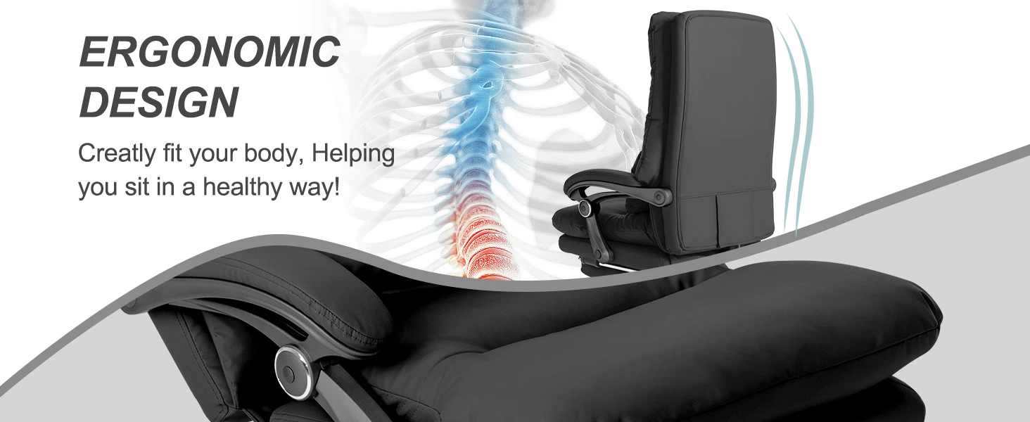 ergonomic reclining office chair