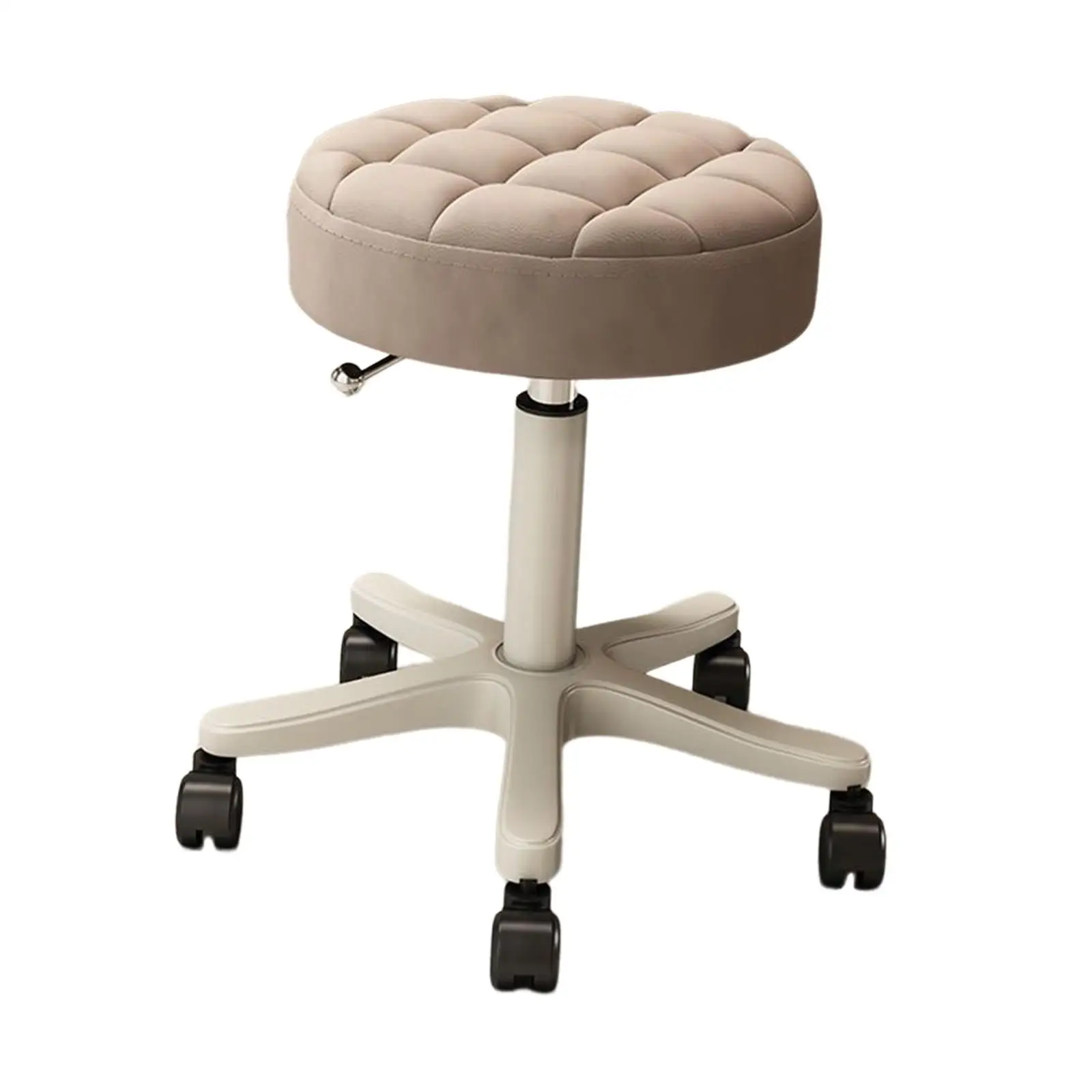 Swivel Salon Stool Heavy Duty Lash Chair 35~45cm Adjust Multipurpose Drafting Bar Stool with Wheels for Barbershop, Housework barber chair