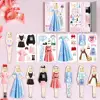 Magnetic Dress Up Set Creative Clothes Dress Up Toy Dolls Created Imagine Set Birthday Gift For Toddler For Travel 2