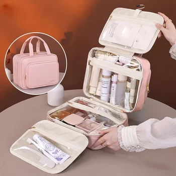 Large Hanging Makeup Organizer Bag – Travel Cosmetic Storage Case