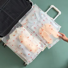 여행 투명 의류 보관 가방, 신발 메이크업 속옷 지퍼 여행 포장 휴대용 정리 파우치