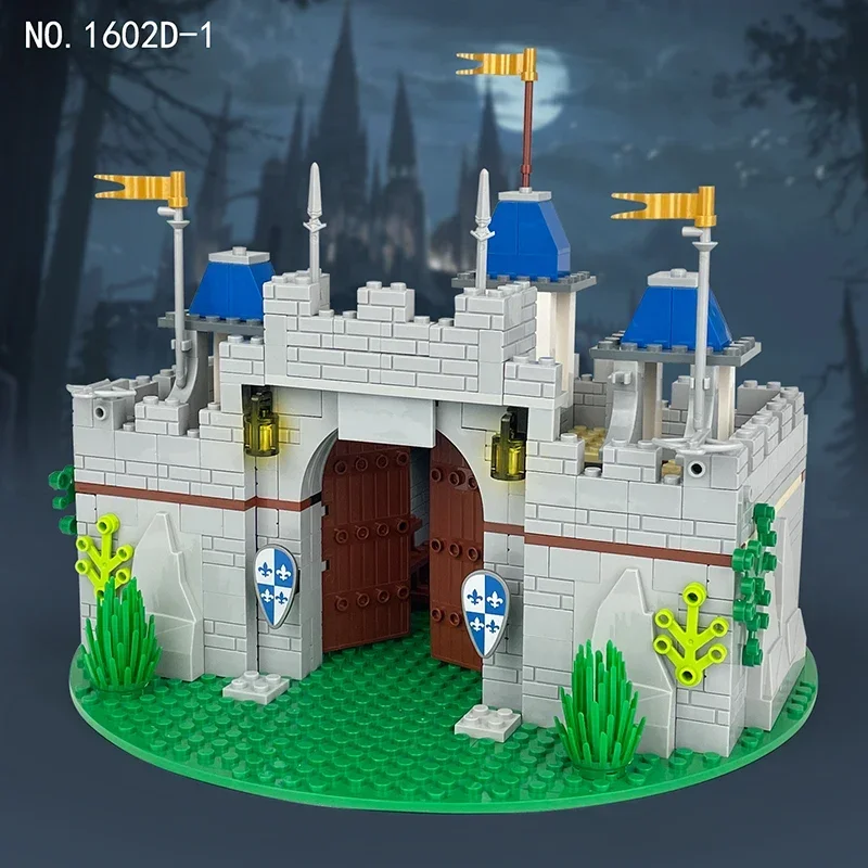 교육용 DIY 중세기 성 군사 요새, MOC 장면 액세서리, 빌딩 블록, 벽돌 장난감, 어린이 선물