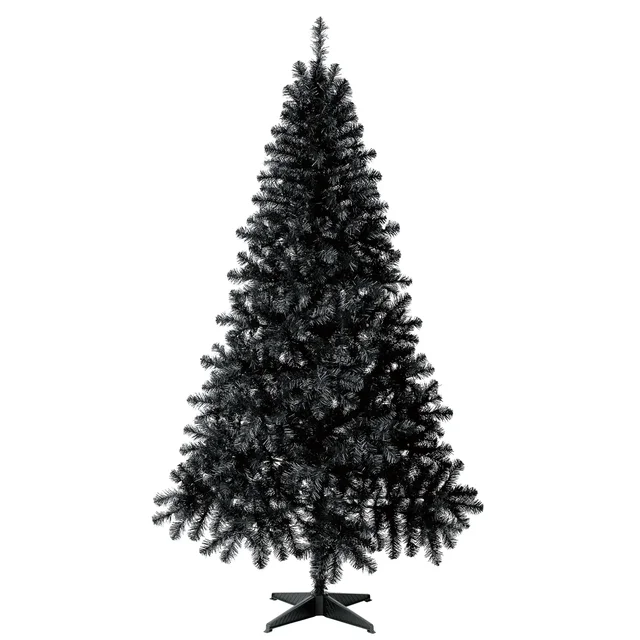 6.5ft PreLit Madison Pine Black Artificial Christmas Tree Make and Shop