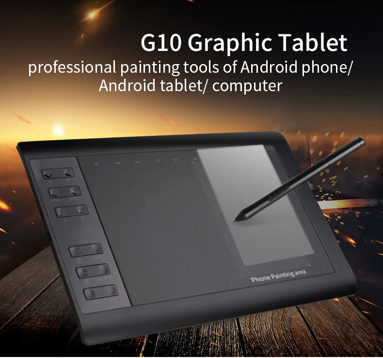 

Планшет Графический KEITE G10, 8192 уровней, 10x6 дюймов