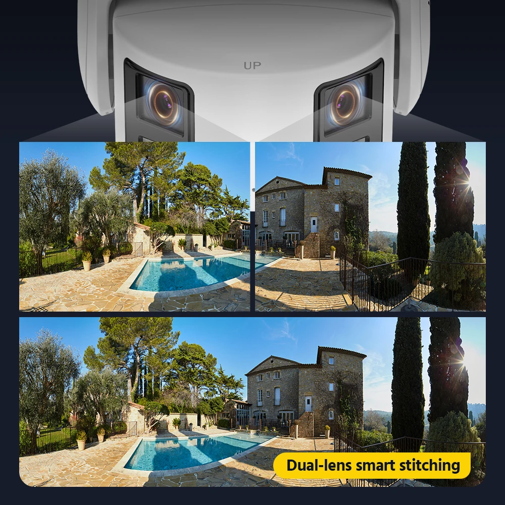 ANNKE 4K Duo Dual Lens Outdoor Security Camera POE AI Human Detect Full Color Night Vision Video Surveillance Security Camera