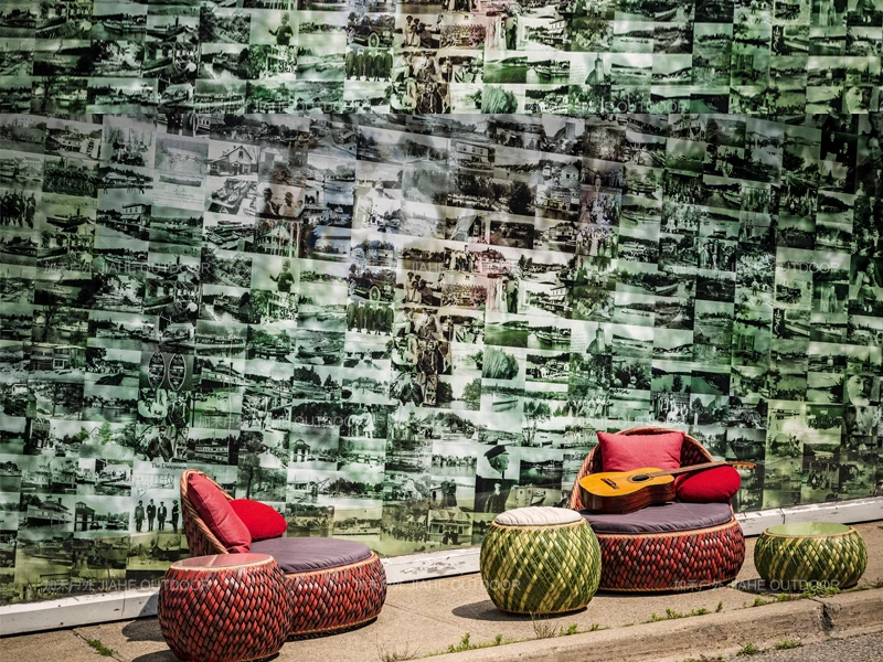 Outdoor Sofa Rotan Sofa Designer Creatieve Vrijetijdsvilla Openlucht Balkon Hotel Clubhuis Rotan Geweven Bank Combinatie