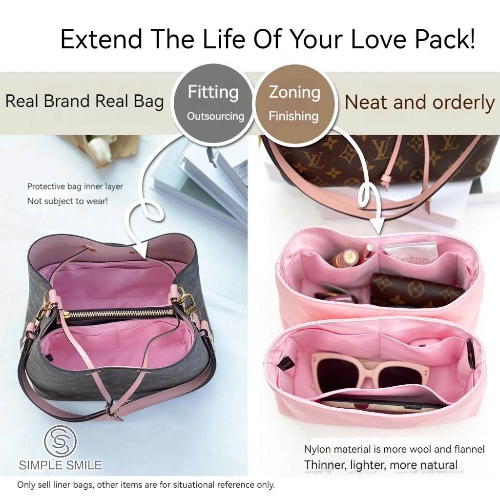 EverToner Felt Insert Bag Organizer for Neonoe Makeup Handbag Organizer  Women Travel Inner Purse Portable Cosmetic Inside Bag - AliExpress