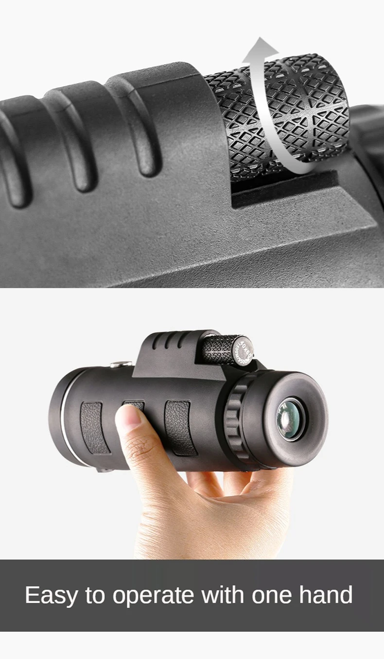 S7d83ea9d5fd241f5baa9f802e4e7740fE 40X60 Telescope Professional Monocular Powerful Binoculars Pocket Telescope with Tripod for Travel Holiday as Gift Teleskop