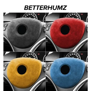 Realizzato in Alcantara Wrap Per BMW E90 E92 E93 Serie 3 2005-2012 Pannello Volante Trim Copertura Interni Auto Tuning Accessori