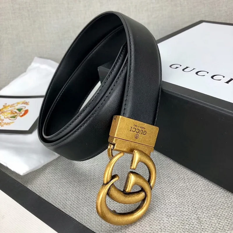 

2023 With box New Women Fashion Leather Belt Buckle Belts Women and men Waist Belt Thin Black Buckle Leather Belt G131