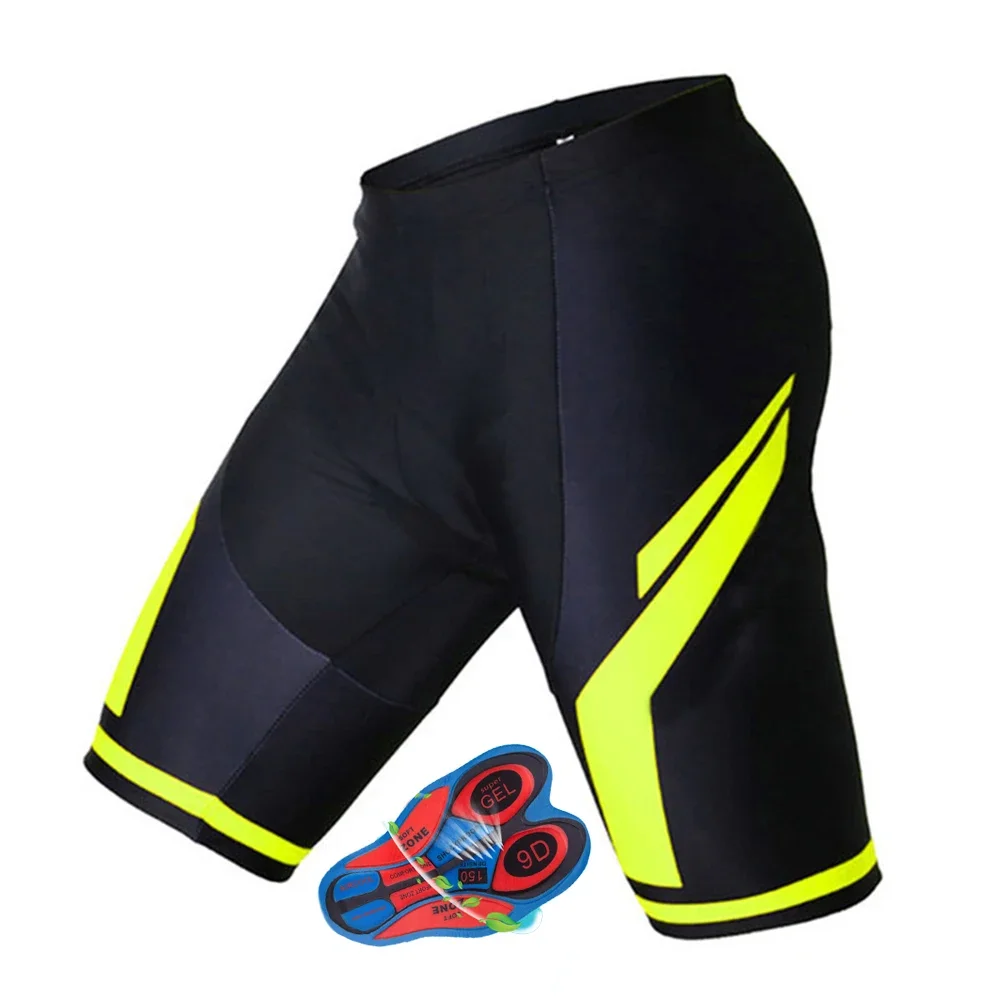 Nieuwe Heren Fietsbroek Zomer Fietsen 9d Gewatteerde Short Fiets Korte Panty Broek Mountainbike Ademende Korte Broek