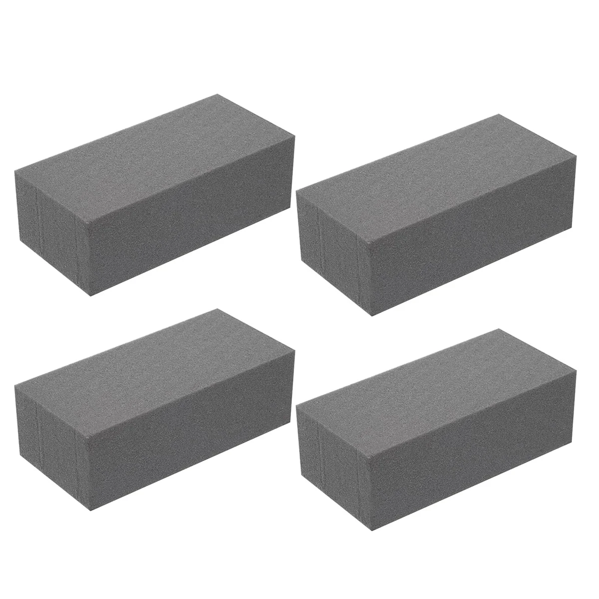 

4Pcs Dry Floral Foam for Wet Floral Foam Bricks Grey Florist Styrofoam Blocks for Flower