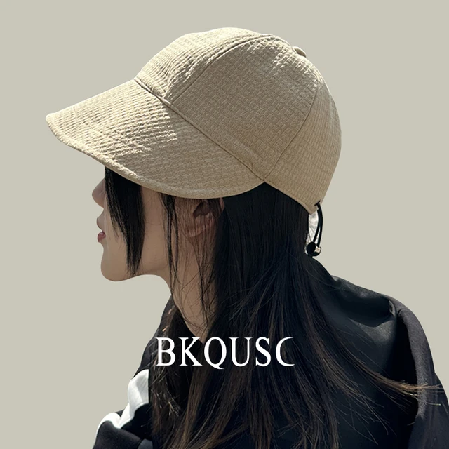 Fashion Outdoor Warm Faux Leather Stitching Plaid Brim Winter