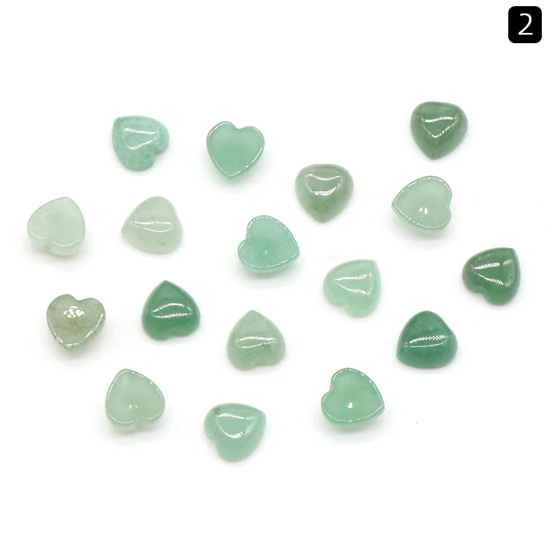 Natural Crystal Stone 10mm Heart Face Jewelry ACC Mineral Statue Crystal Ornament Home Decoration