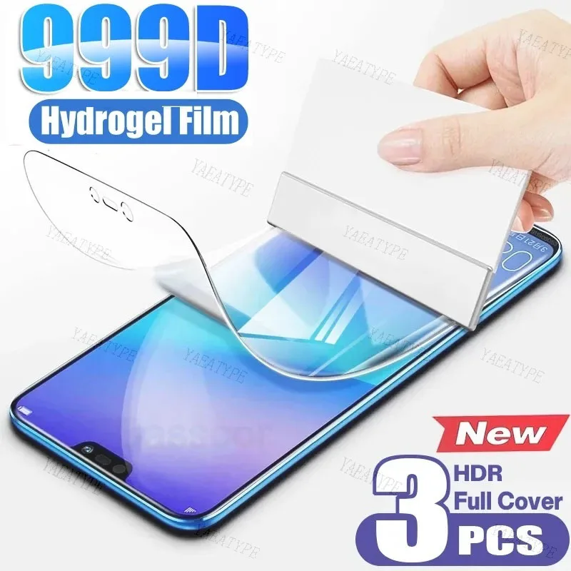 

3PCS For Huawei P30 P60 P50 P40 Pro Plus P20 P10 lite E Hydrogel Film Screen Protector On P Smart Z S 2021 Phone Protective Film