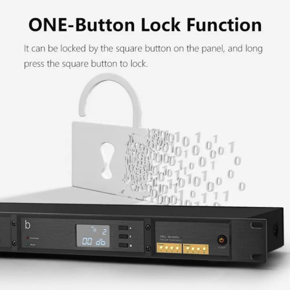 U80-A2000 RF 신호 분배기 안테나 분배 시스템 450-1000MHZ 무선 마이크 신호 부스터 증폭기 UHF 초광대역