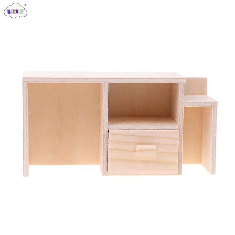 

1:12 Dollhouse Wooden Miniature TV Cabinet Storage Cupboard Locker Furniture Model Decor Toy Doll House Accessories