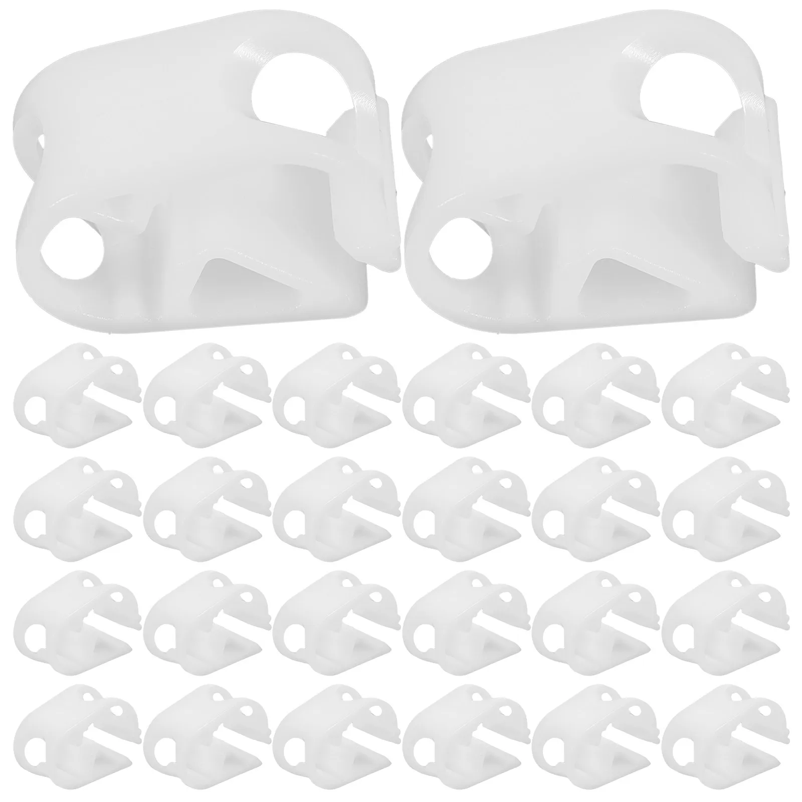 50Pcs 부드러운 버 프리 플라스틱 클램프 사이펀 호스 클립 공급 튜브 클램프 물 흐름 제어 플라스틱 클램프 공급 튜브 용품