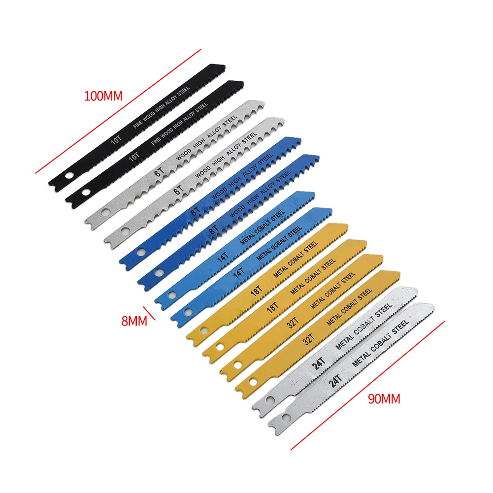 

FREE POST Set Of Parts Steel U 4 Wood Assorted Black Jigsaw Metal Plastic Set Alloy Blades Cobalt Parts Replacement Tools 2021ER