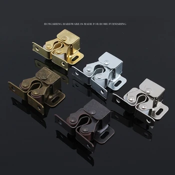 10Pcs Double Roller Catch Vintage Cupboard Cabinet Door Latch Locks for RV Camper Closet Drawer Furniture Hardware Accessories 2