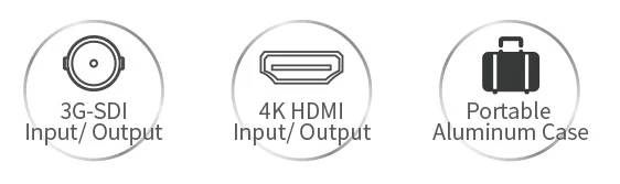 Description Picture 3 of itemSeetec 4K215-9HSD-192-CO 21.5" IPS Full HD 1920x1080 Carry-on Broadcast Monitor with 3G-SDI HDMI AV YPbPr Director Suitcase