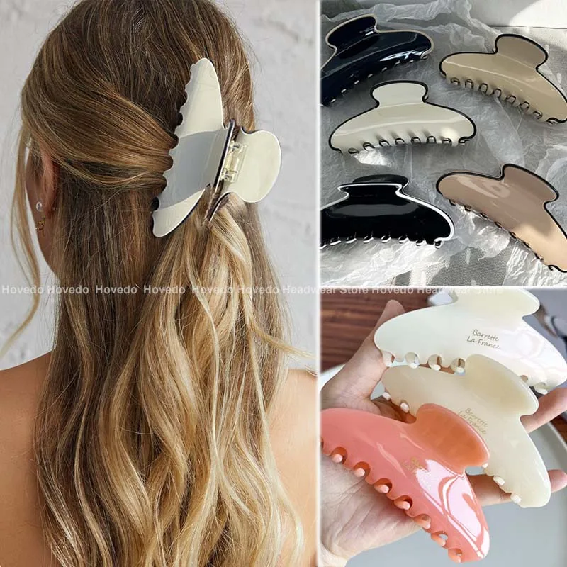 Elegant Luxury Gold Hair Claws for Women Large Size Hair Clips Girls  Elegant Bath Hairpins Barrette Headwear Hair Accessories