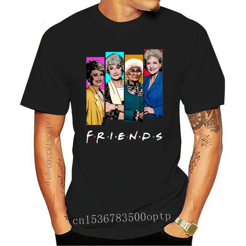 FASHION New The Golden Girls Friends Classic Black T Shirt Best Gift For Menwomen Tee Men Cotton Tshirt |