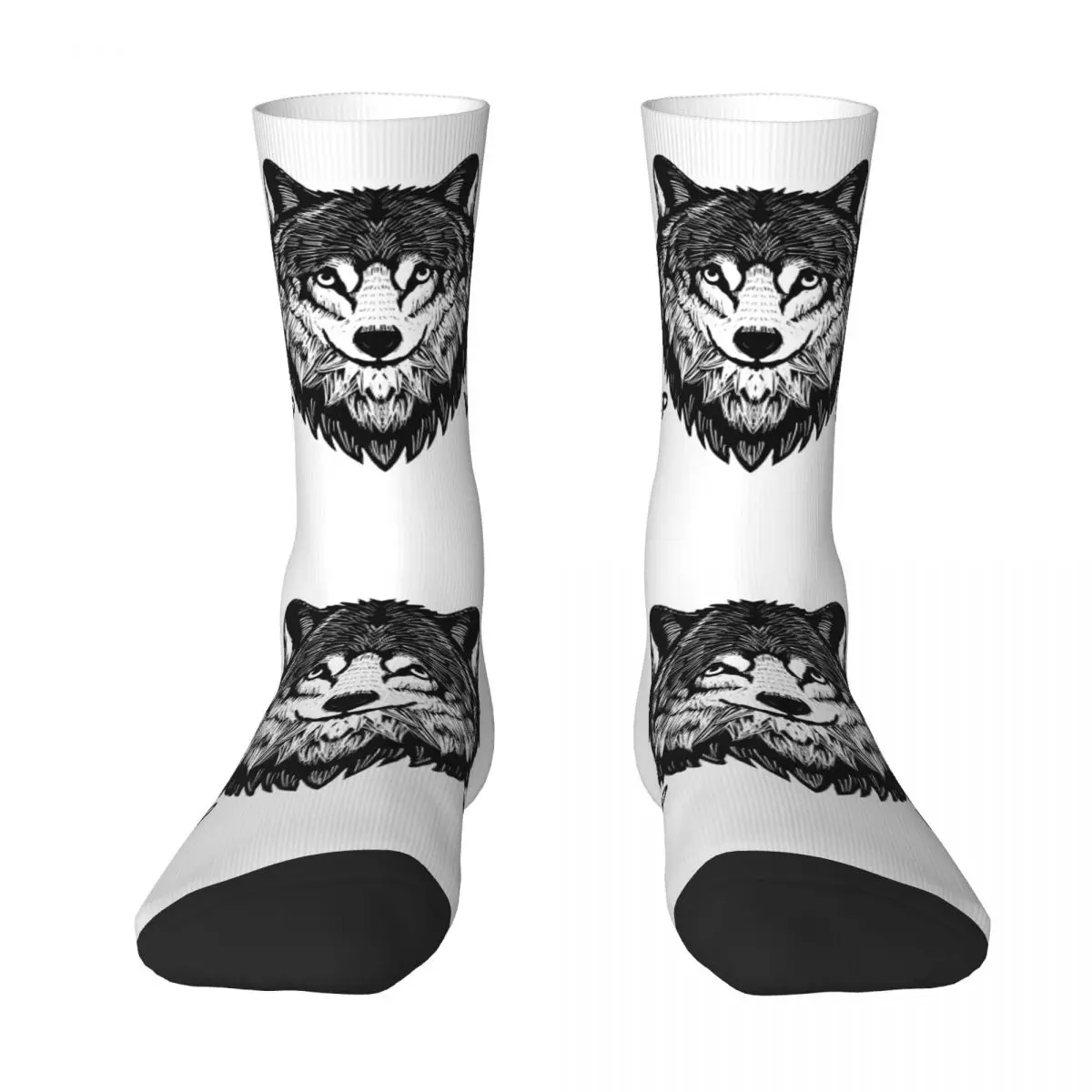 Print,black And White,animals Adult Socks print,black and white,animals Unisex socks,men Socks women Socks new trendy brand men s socks harajuku european and american style socks forest animal cartoon print socks