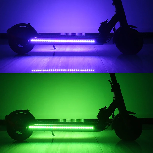 Lumière de Bande de LED, Lumières de Bande de LED Pliables de Scooter  Electrique Imperméable de SUNJULY pour Xiaomi M365 pour la Décoration  Extérieure de Planche à roulettes, de Scooter : 