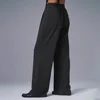 AI Yoga Suit Up Trouser (Regular) Fashionable Loose Straight Leg Suit Pants Elastic Belt Comfortable Lightweight Pants 1
