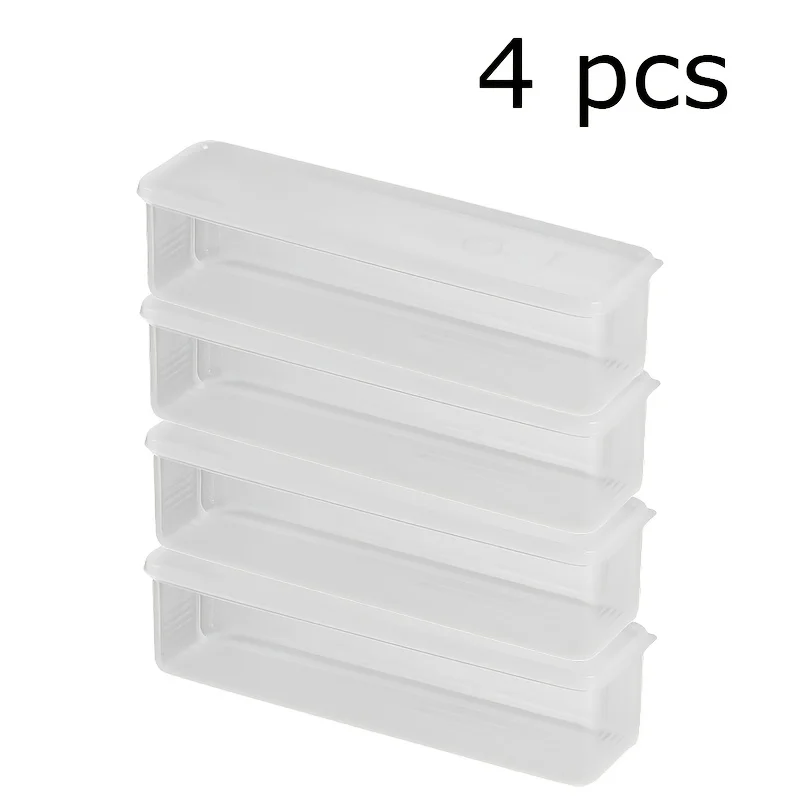 4pcs Refrigerator fresh-keeping box, food grade scallions, cilantro, coriander, whole ginger, garlic, noodles, eggs storage box 6