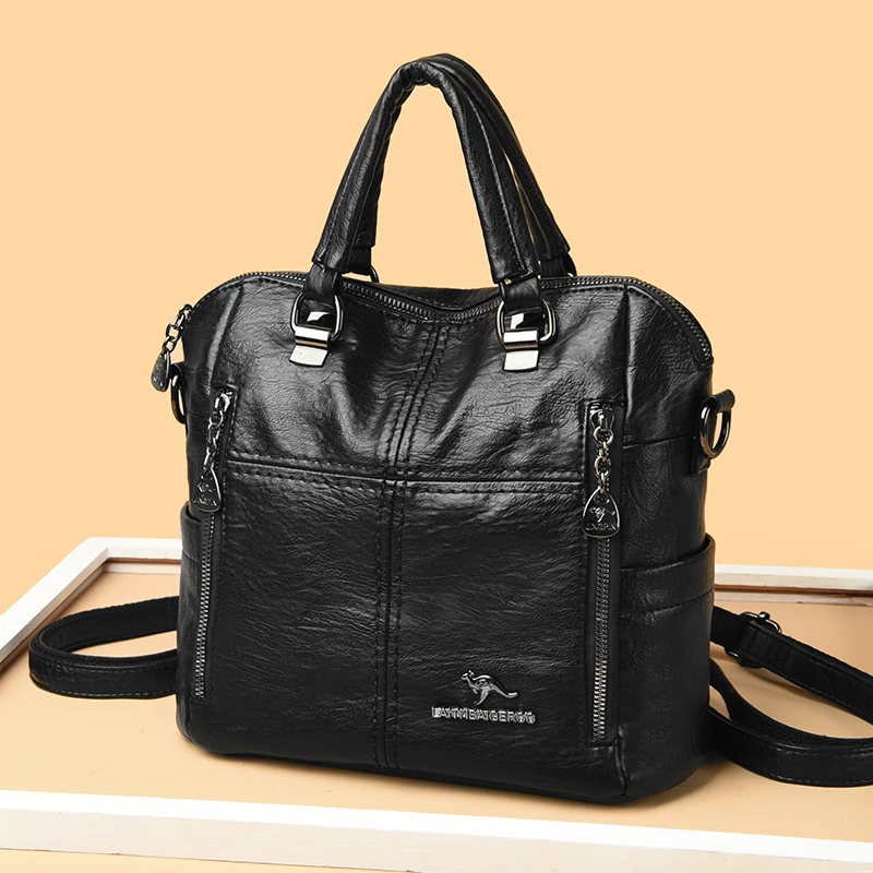 Hot Sale Of The Season New Large Capacity Women's Fashionable Casual Simple Retro Single Shoulder Crossbody Backpack Bag_voghion.com
