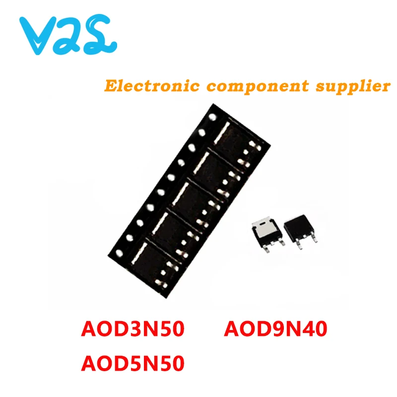 (10pcs) 100% New AOD5N50 TO-252 D5N50 TO252 5N50 SOT MOS 5A 500V AOD3N50 D3N50 AOD9N40 D9N40