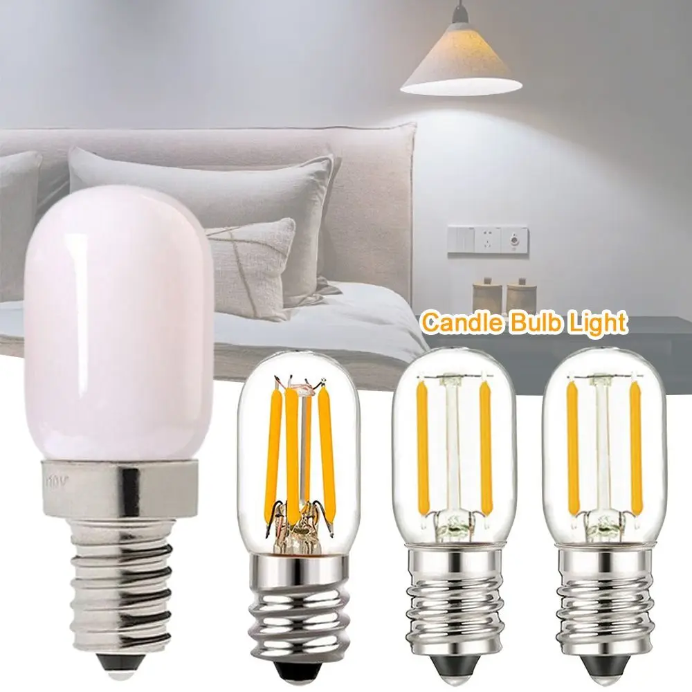 

G9 E12 E14 Crystal Light Bulb hot Incandescent 1W 2W T20 LED Light Bulb Warm White Candle Light Bulb Home garden