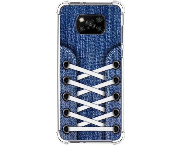 Funda Lujo Marco de Aluminio Carcasa para Xiaomi Poco X3 NFC Azul