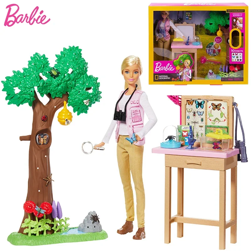 Barbie-Doll-Original-Geographer-Butterfly-Tree-Scientist-Entomologist ...