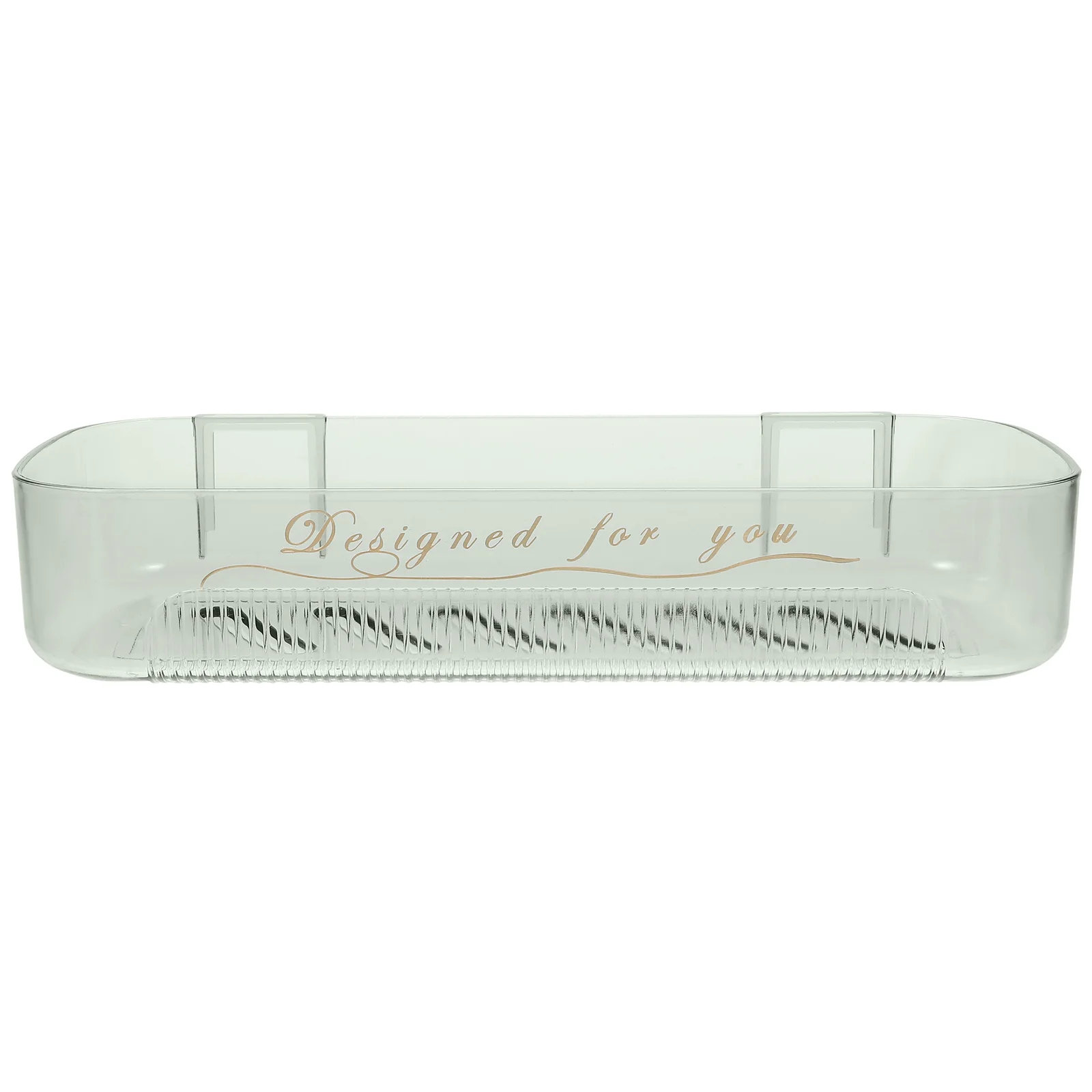 

Wall-mounted Bathroom Storage Rack Without Punching Holes on The Moisture-proof and Drainable (transparent Green) Shelves