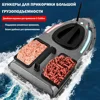 RC Bait Boat 500M V900 GPS 40 Points 500M Auto Driving Return 1.5KG V700 RC With Steering Light For Fishing Sonar 4