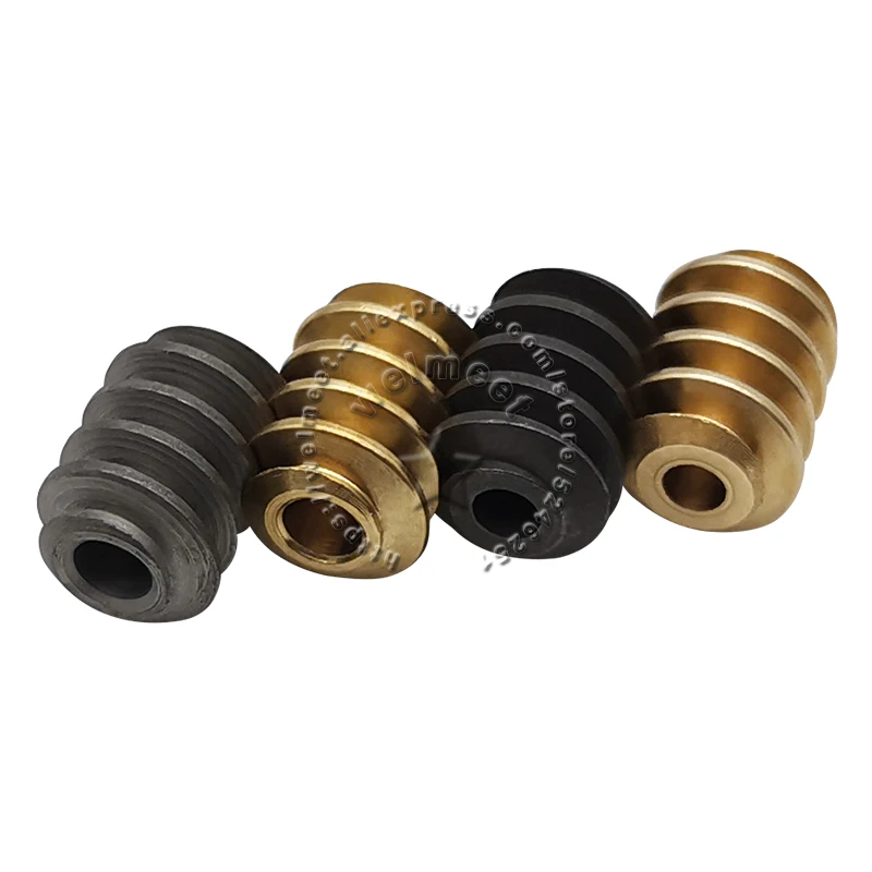 2PCS DC 모터 출력 샤프트 감속 기어박스 액세서리용 내구성 있는 금속 감속기 웜 기어 0.5 모듈 2mm/2.3mm 구멍