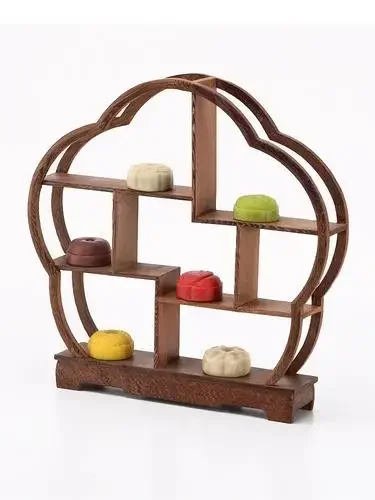 Vintage Mini Tables and Chairs, Dessert Plate, Sushi Wedding Dim Sum Display Rack, Wooden Tableware, New Chinese Style