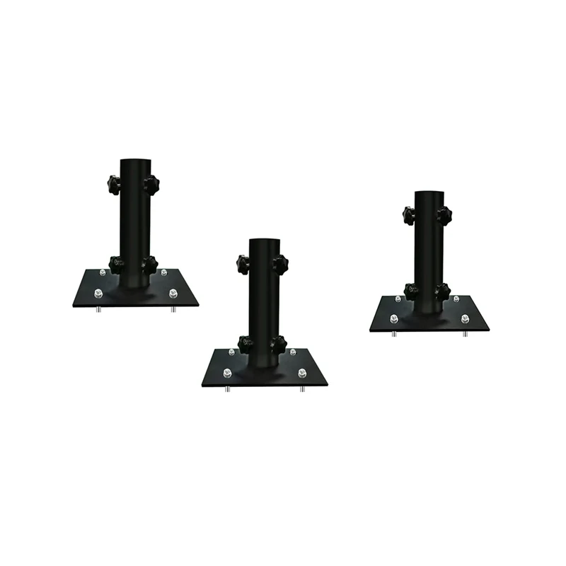 

2 шт. Многофункциональная подставка для зонта для внутреннего дворика, конструкция для газона с креплением на колышке, легко носить с собой, черный цвет