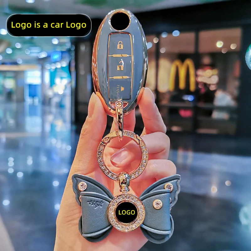 TPU Car Remote Key Case Cover Protect Shell Bag For Nissan Qashqai Juke J10 J11 X-Trail T32 T31 Kicks Tiida Pathfinder Note key case key case cover car key shell car key chain