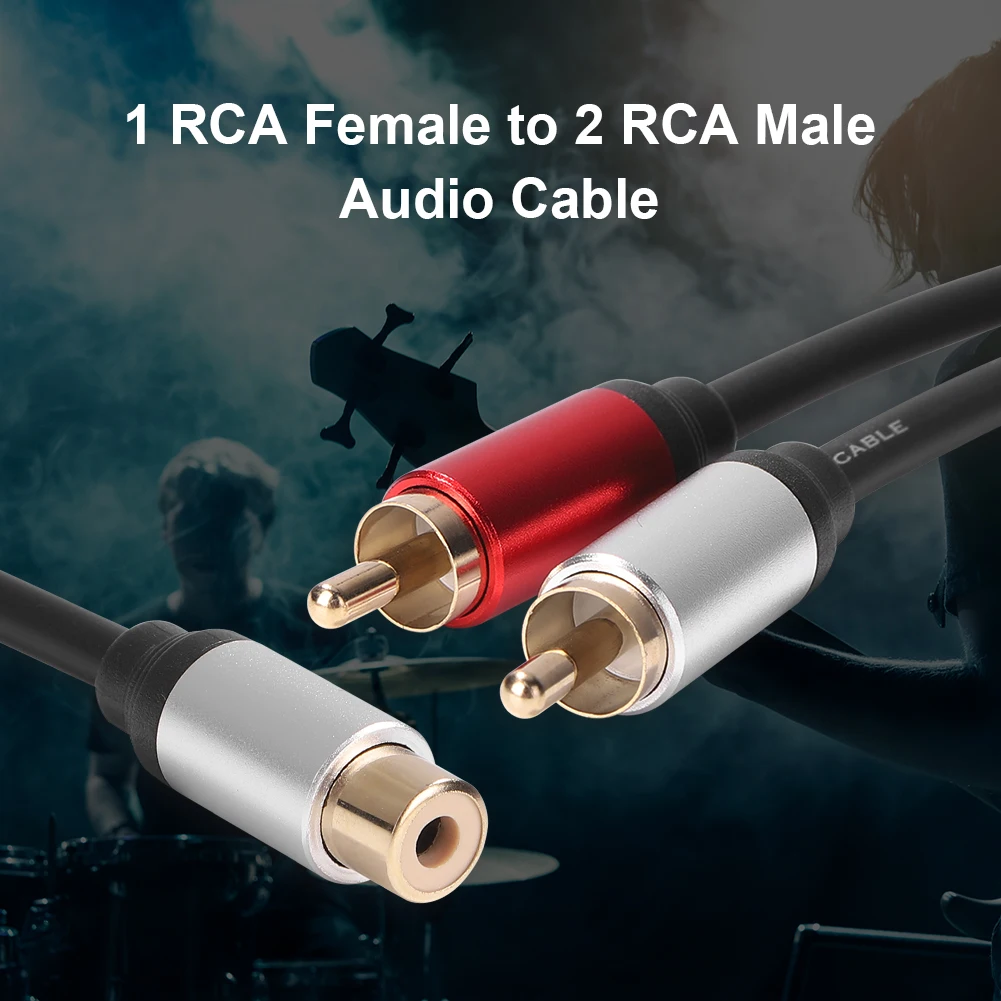 RCA 케이블 암-2RCA 수 스플리터, Y자형 스플리터, 스테레오-듀얼 수 스플리터, 오디오 케이블 삽입 케이블, DVD TV용
