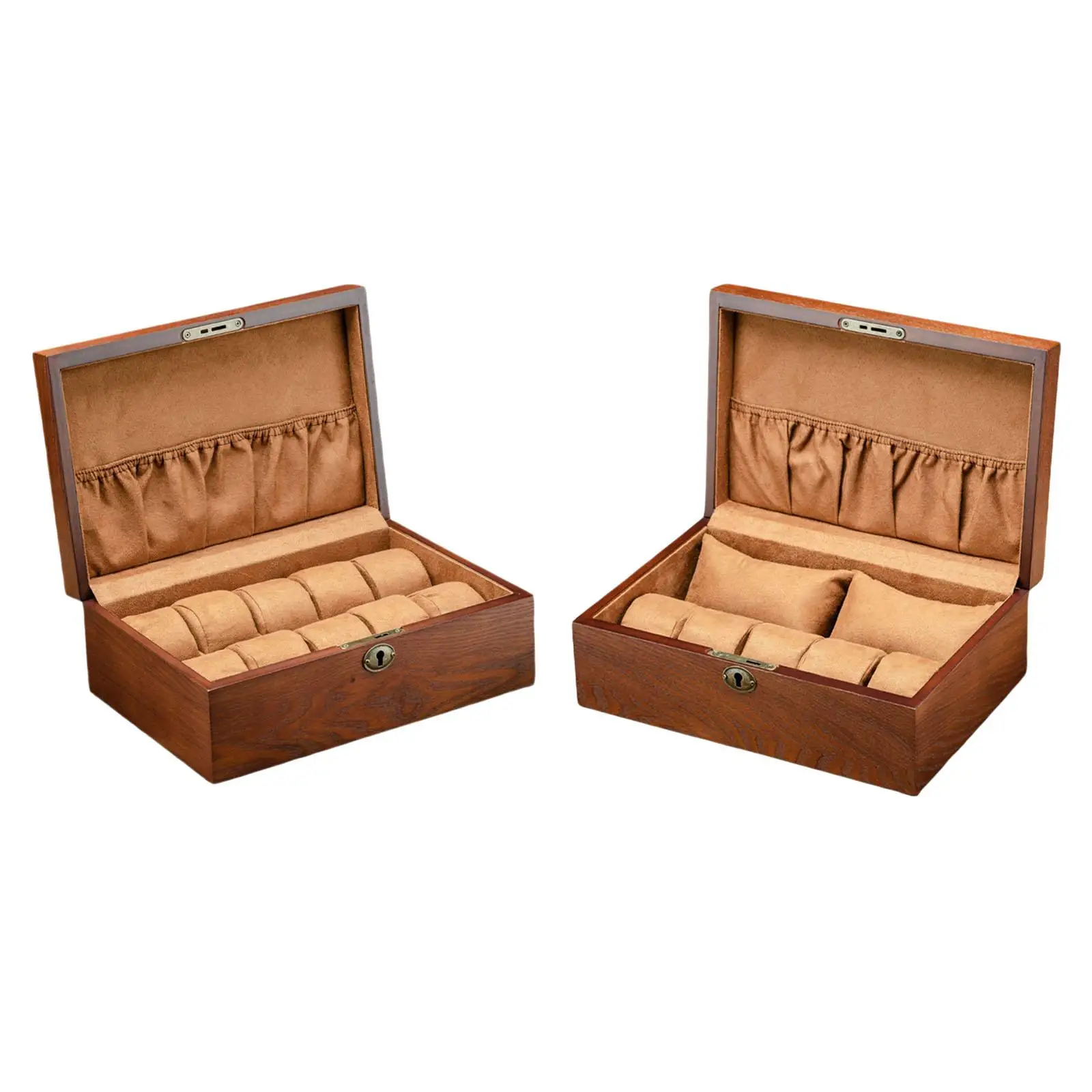 

Wooden Watch Box Birthday Gift Bangle Organizer for Men and Women Watch Travel Case