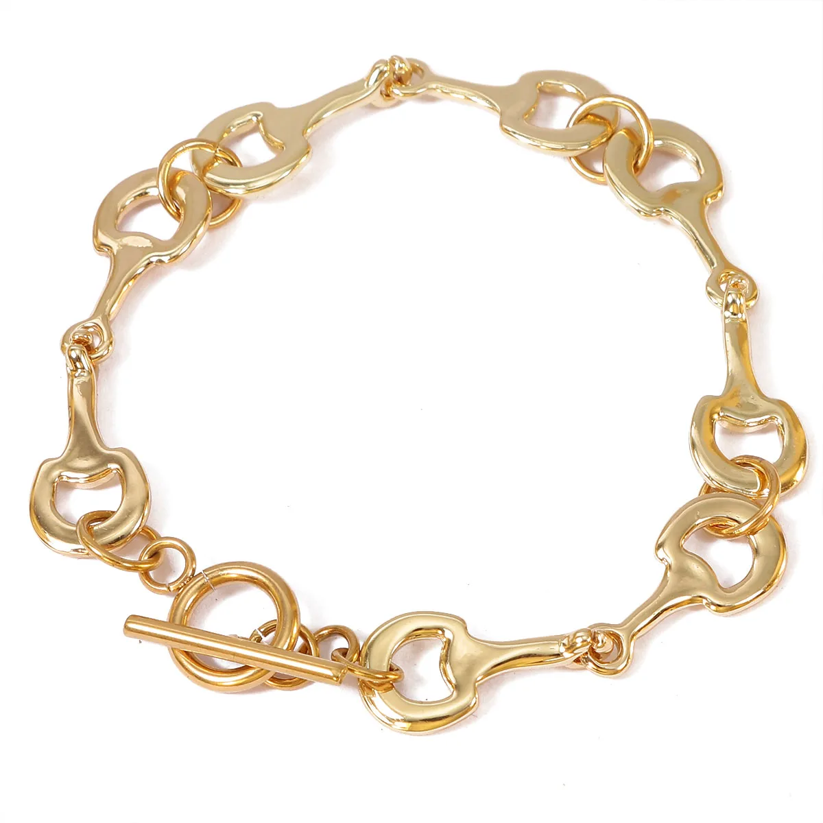 Horse Snaffle Bit Bracelet Double Horse Stirrup  Horse Gift For Women Girls 4