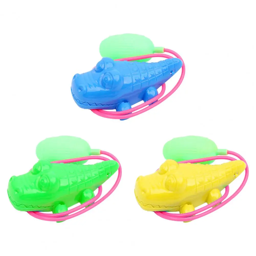 3Pcs Jumping Frog Toy Funny Line Control Plastic Air Powered Bounce Crocodile/Horse Childhood Toy for Kids 3