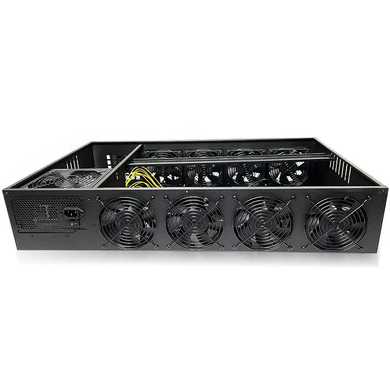 8 GPU 케이스 컴퓨터 머신 선반 CPU 12GPU 온다 메인보드 케이스 스토리지 8GPU 케이스 저소음 GPU 프레임 섀시 서버 컴퓨터용