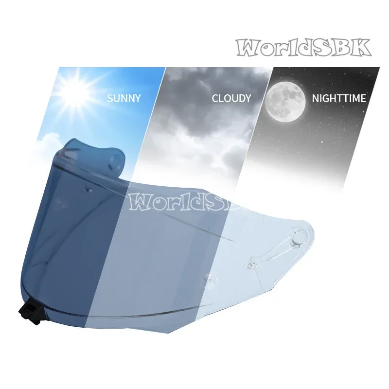 Motorcycle BSTOP R2R Shield Replacement For KYT R2R Motorbike Helmet Visor Uv-protected Capacete Para Moto (Revo Deep Blue Kyt Helmet