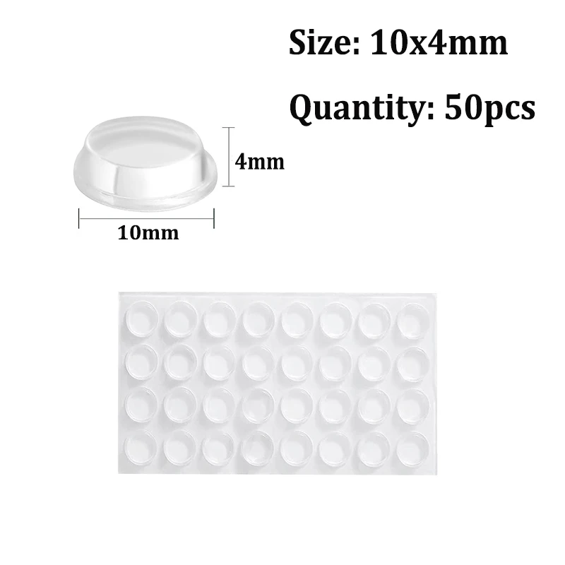 Durable Clear Self-Adhesive Rubber Bumpers