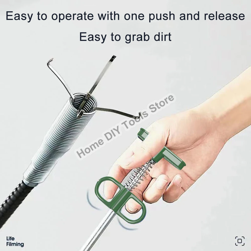 

60/90/200 мм разблокировщик канализационных труб ванная комната инструменты для чистки канализации для волос инструменты для очистки змеиной пружинной трубы инструмент для дноуглубления кухонные аксессуары